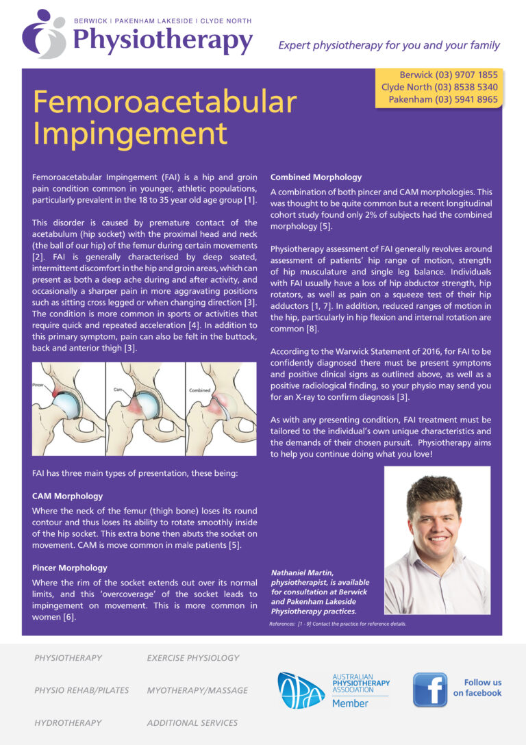 Femoracetabular Impingement – Berwick Physiotherapy & Pakenham Lakeside ...